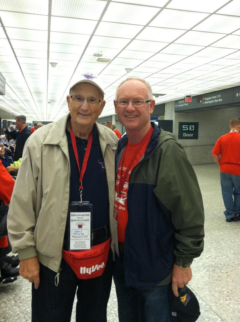 In DC today with my father on the Iowa Honor Veterans flight