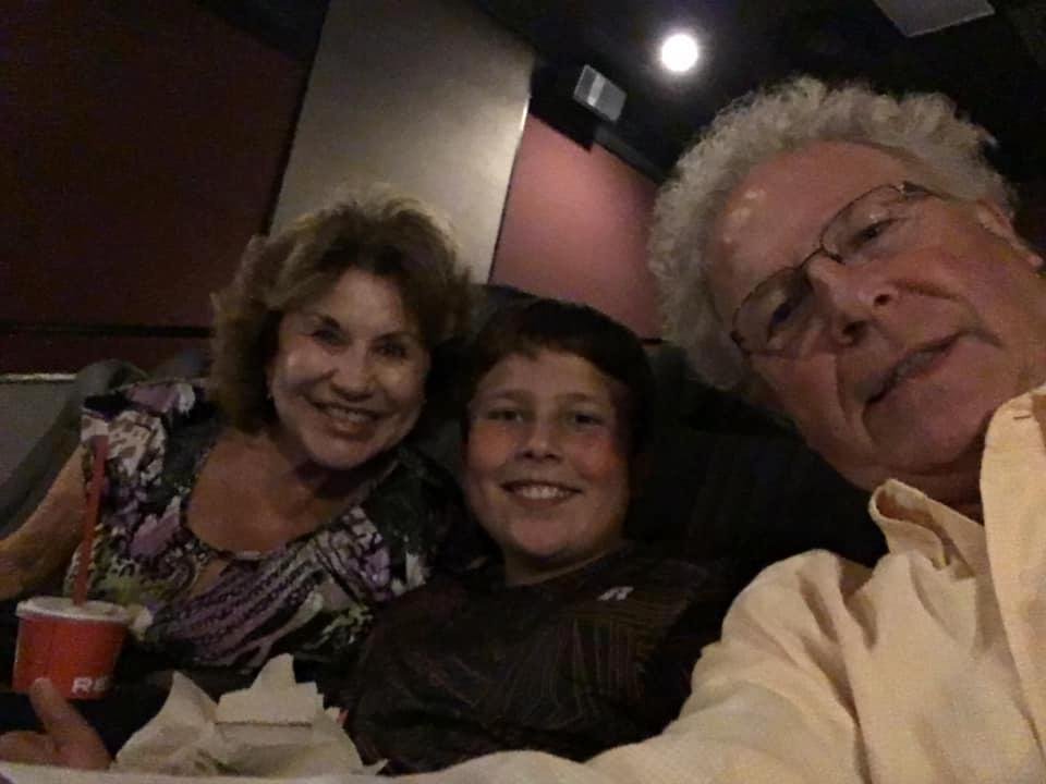 At the movie watching Spider Man far from home.