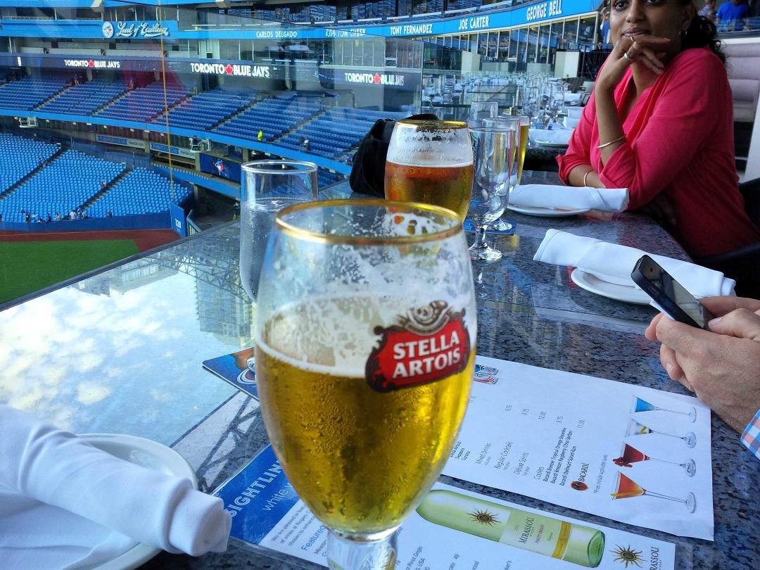 Work is tough! Long day! Have to watch a ball game and DRINK!