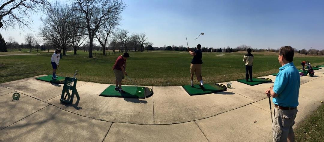Golfing Range with Opa