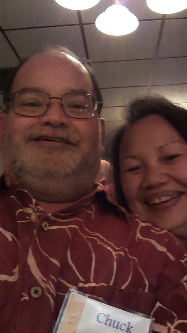 Chuck and Aida Letrondo Martin at the OHHS 60s reunion...crazy Pilipino characters!