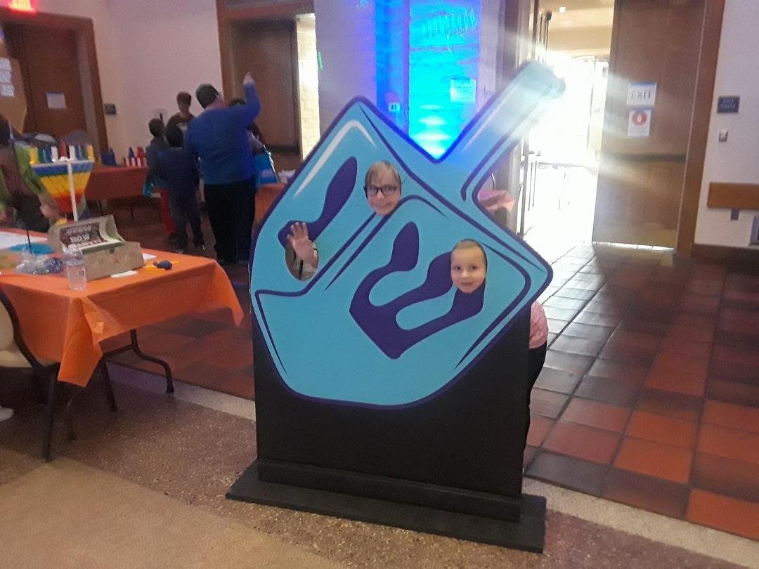 ALI & PEYTON AT CHANUKAH WINTERFEST