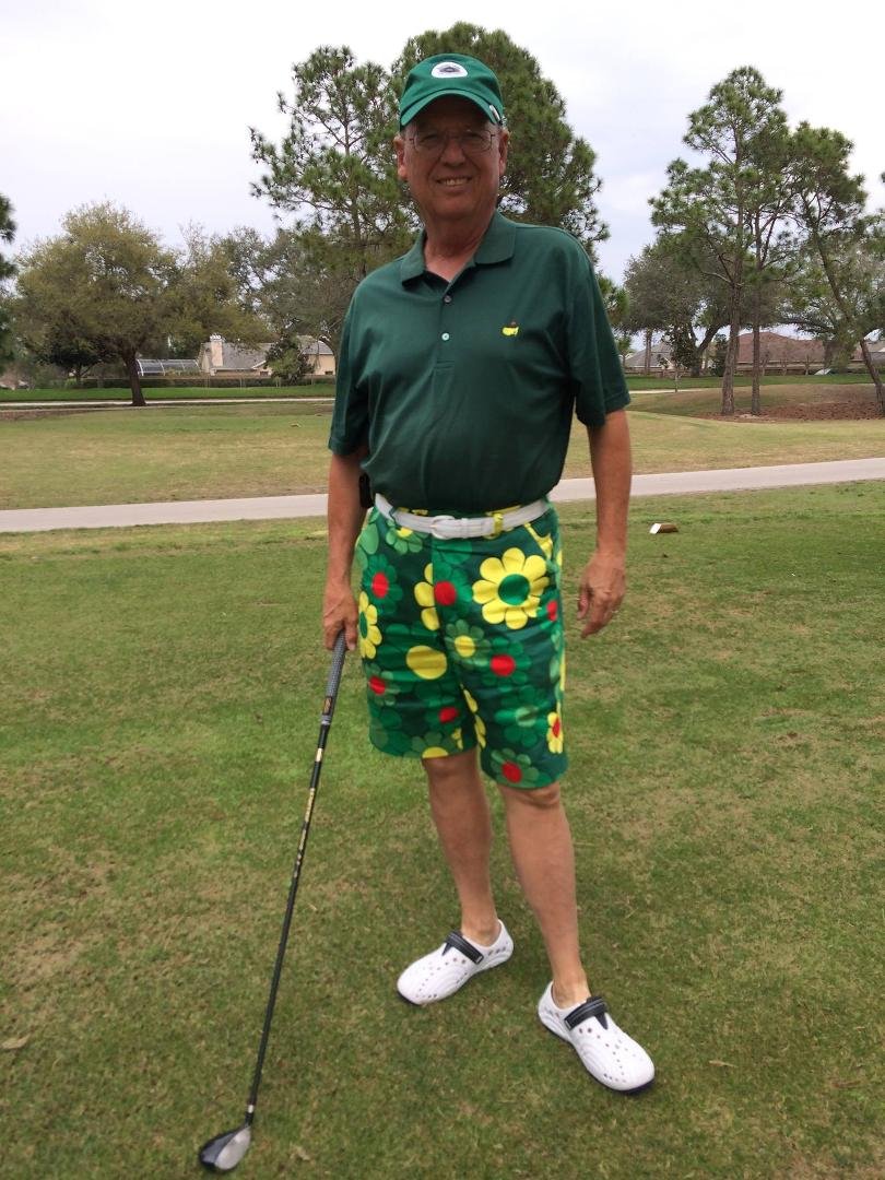 Got new LoudMouth shorts for birthday! These are "Augusta Magic," worn yesterday! Get your LoudMouth on!