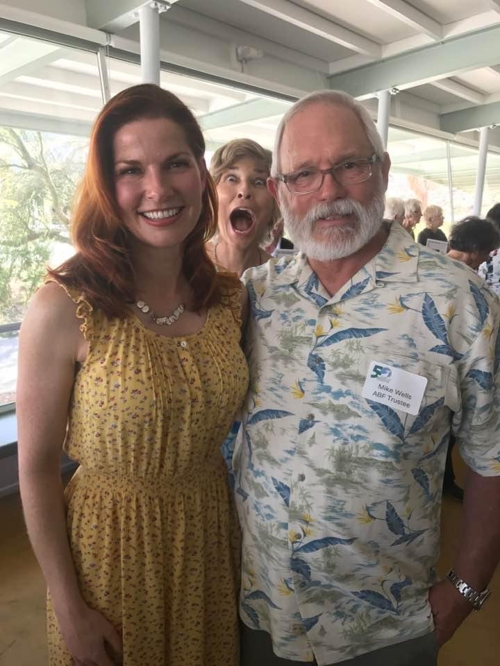 Me and the always lovely Dagmar Midcap, with a somewhat demented photo bomber.