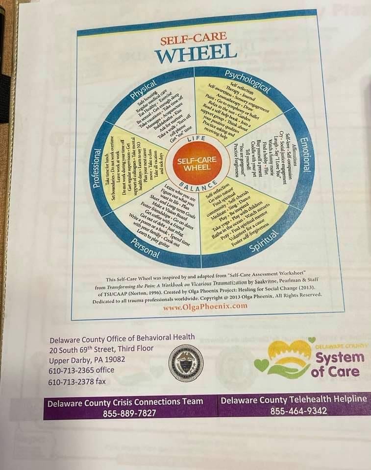 No sticker but we did hey this and another flyer after our 2nd dose of the vaccine