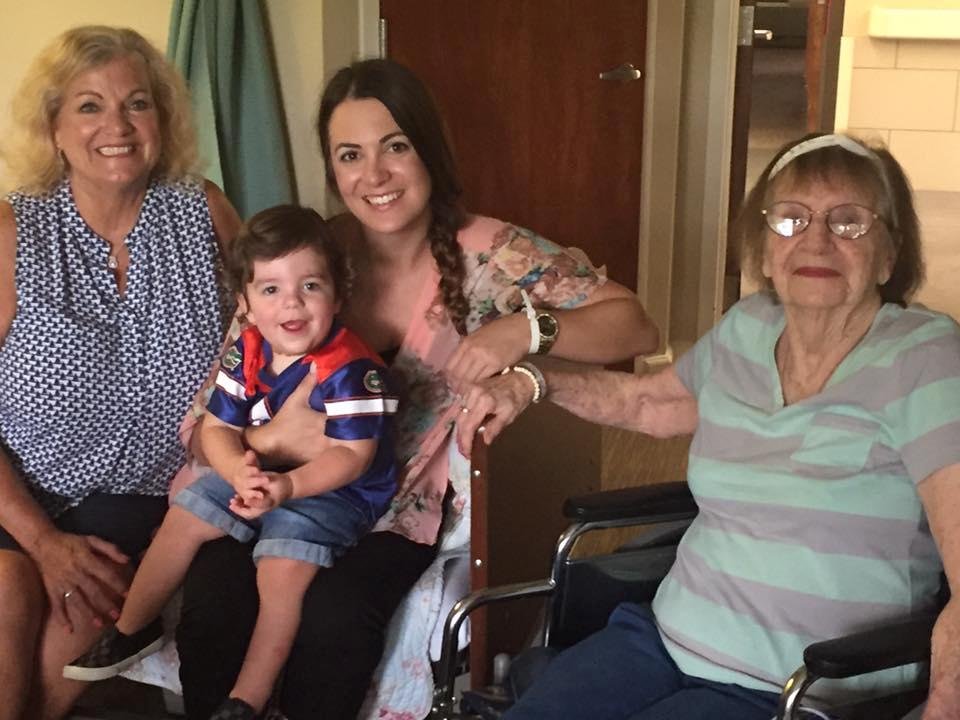 Four generations. Mom will be 90 in October