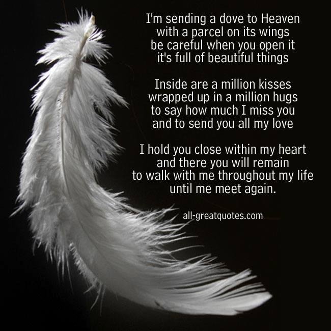 I WAS JUST THINKING ABOUT My Aunt Lisa you decide to sneak out on We really ready for you to go .So today I send you this With Love to let How much you are miss.I DIDN'T have a forward address For you But I know The D