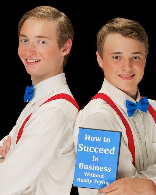 ACT Andover’s ACT Jr. proudly presents How to Succeed in Business Without Really Trying. Sharing the starring role of J. Pierrepont Finch, are Adam Brody of Andover, 16, on left and Tiernan O’Rourke, 15 from Lawrence.  Succ