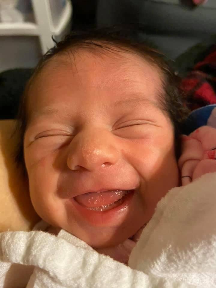 Amelia Rae, a week old ,my first Great Grandchild.she is sure a sweetie!