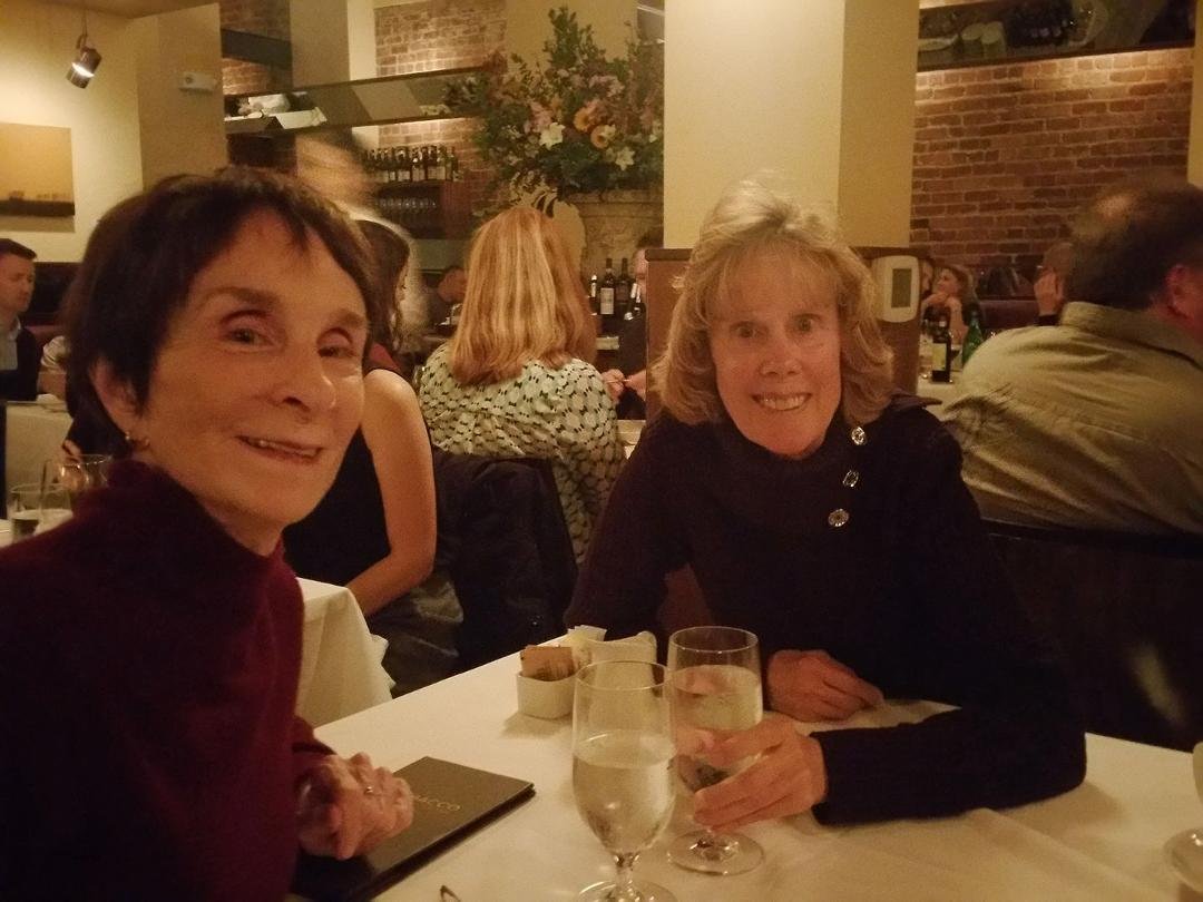 At Perbacco Restaurant San Francisco wi t h two of my favorite women. Wonderful food and great conversation and my bride at well. Wonderful night.
