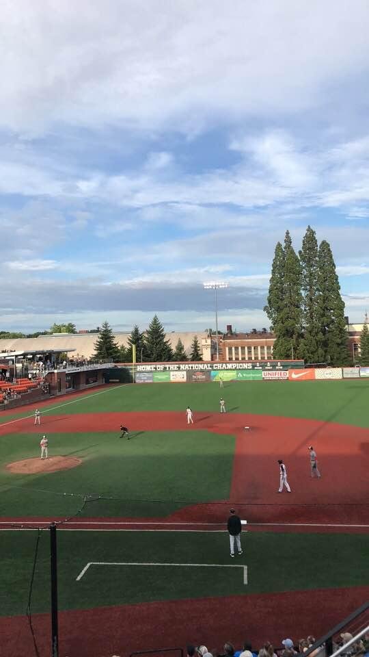 Baseball in Corvallis on a summer night.