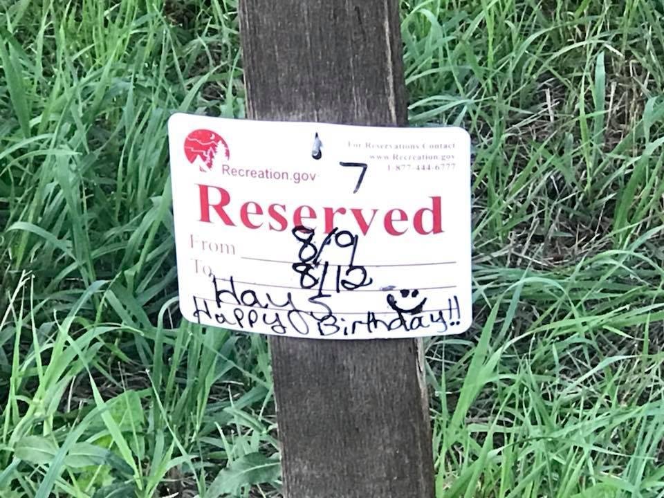 When the campground host knows you too well!
