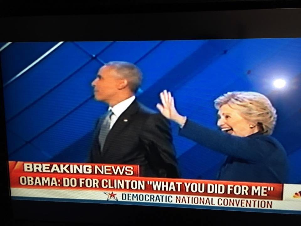 what a speech from President Obama. Supporting our next president