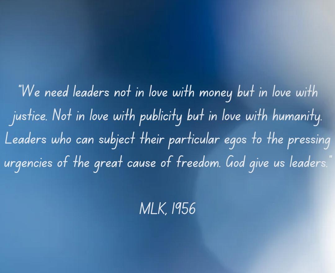 Something that neither Trump nor his Republican sycophants will ever be, good leaders.