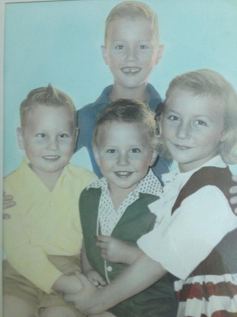 It's SIBLING DAY !!! Here we are circa 1965 . . . me, big brother Barry Collins (d. 6/11/16), Michael Collins, and Gene Collins.