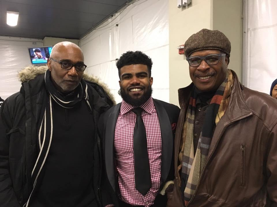 Hanging with Leon and Zeke after the Cowboys Giants game!