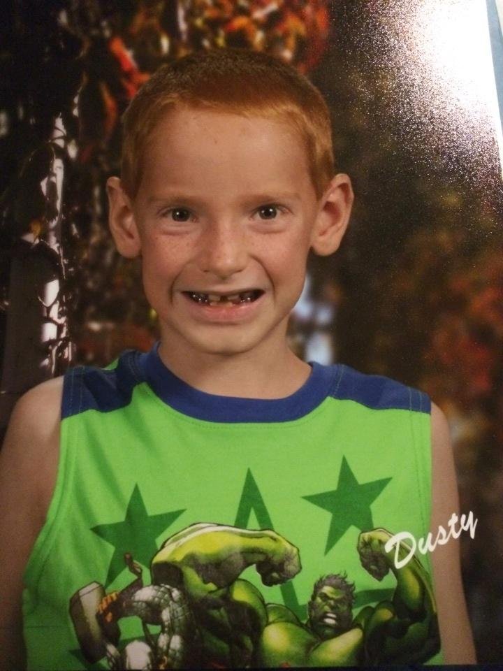 Dusty just got his school pics in
