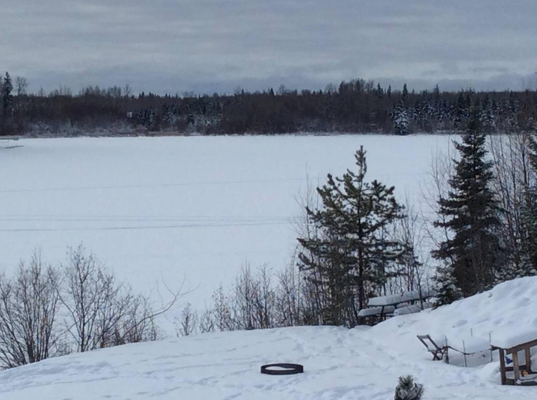 The lake in winter