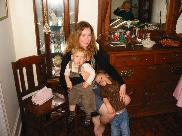 My nephews wife, Grace, and two of their children, Branwen and Asher.