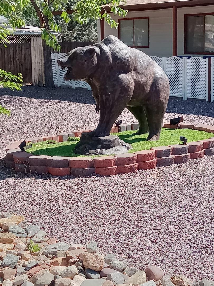 This beautiful statue is in someone's front yard, PV.
