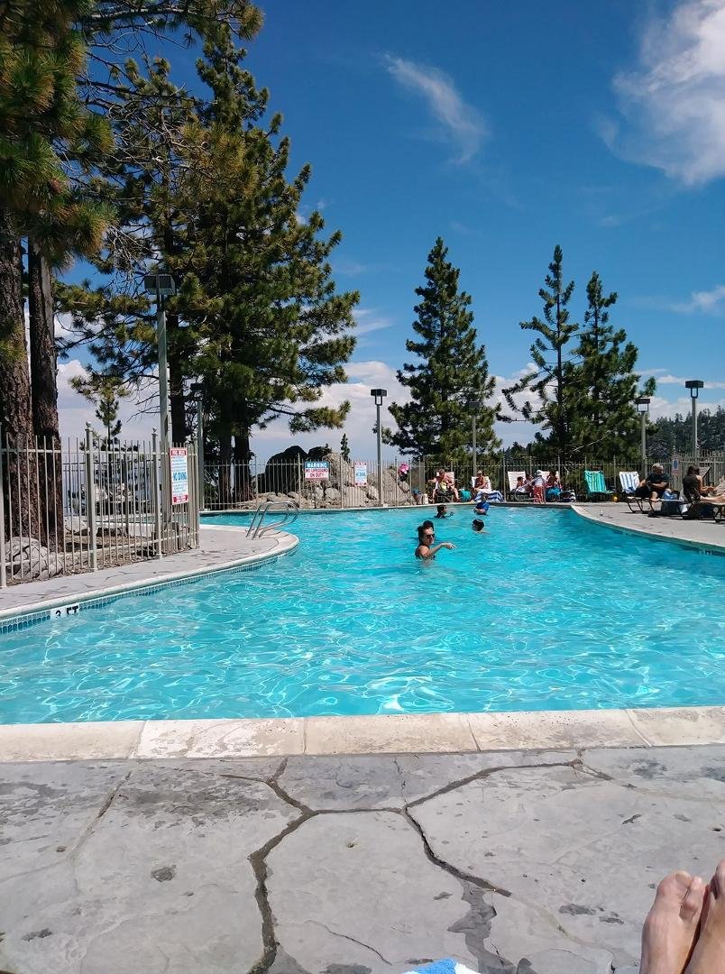 Relaxing at one of the pools @ The Ridge Resort