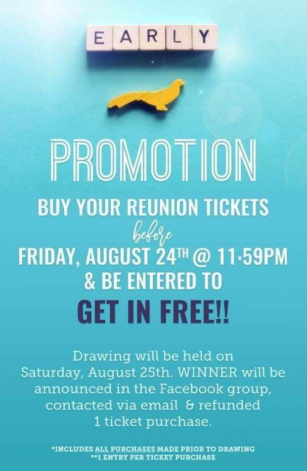 Attention: '98 Duncanville graduates...don't miss out on this promotion to attend our upcoming reunion for FREE!! Check out the reunion website at www.98dhs.com If you have not joined class Facebook page, let me know and I 