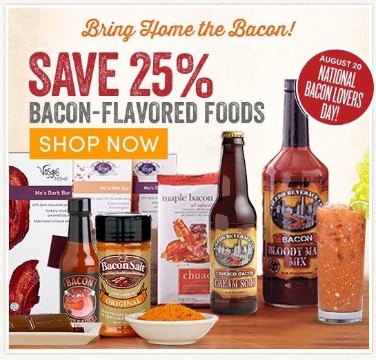 Look it's National Bacon Lovers Day! No World Market near you buy it on line.