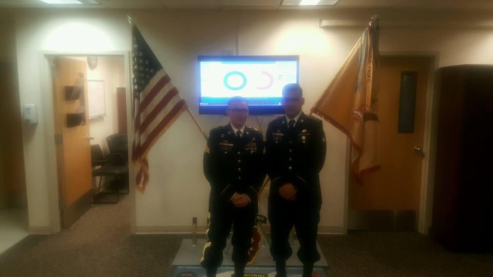 So proud of my soldier. SPC Fang got his P status today.