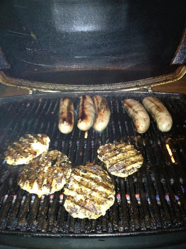 Now it's brats and chicken burgers
