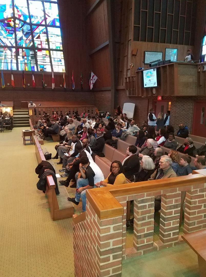 Awaiting the start of Gospel Fest 2018.