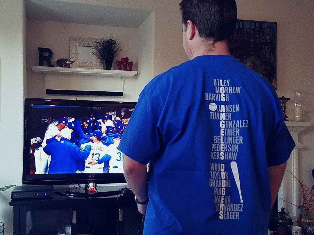 My new shirt arrived just in time for game 7! Go DODGERS!!!