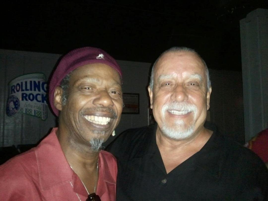 JOHNNY-O is in hog heaven visiting with Walter Wolfman Washington!!