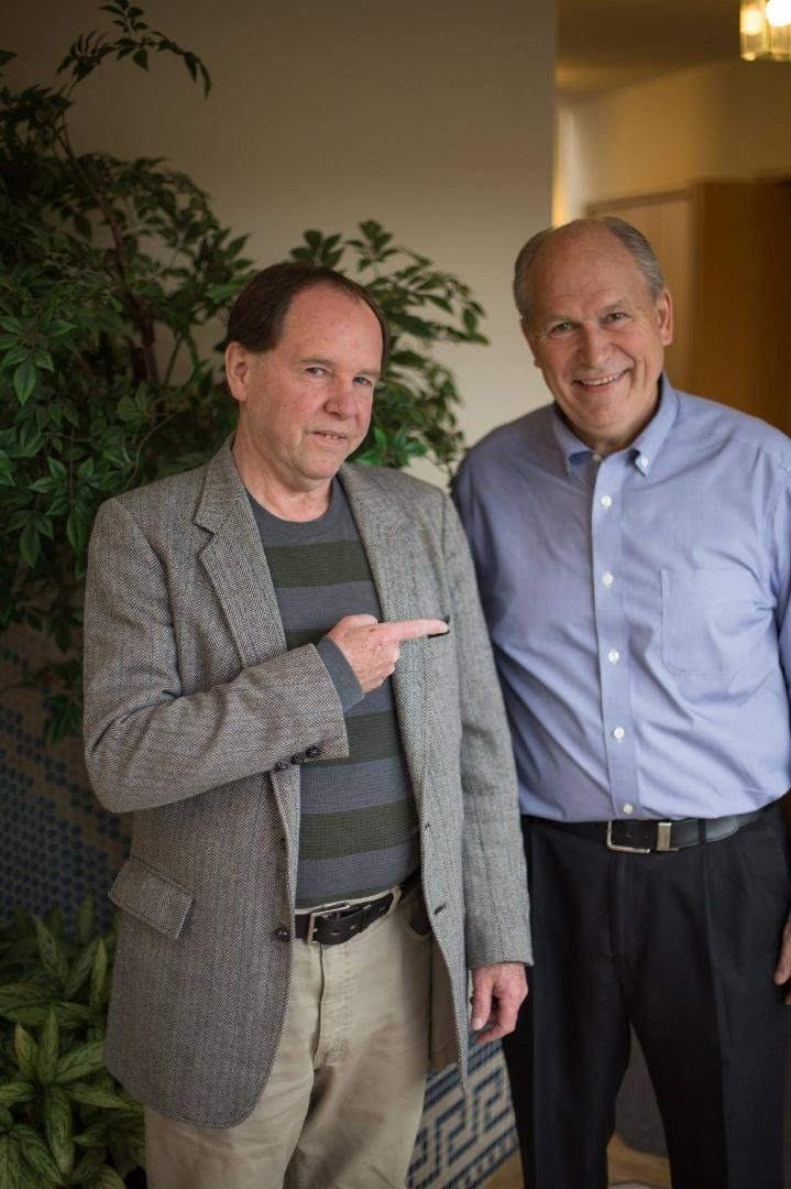 Hanging out with soon-to-be Governor Bill Walker of Alaska.