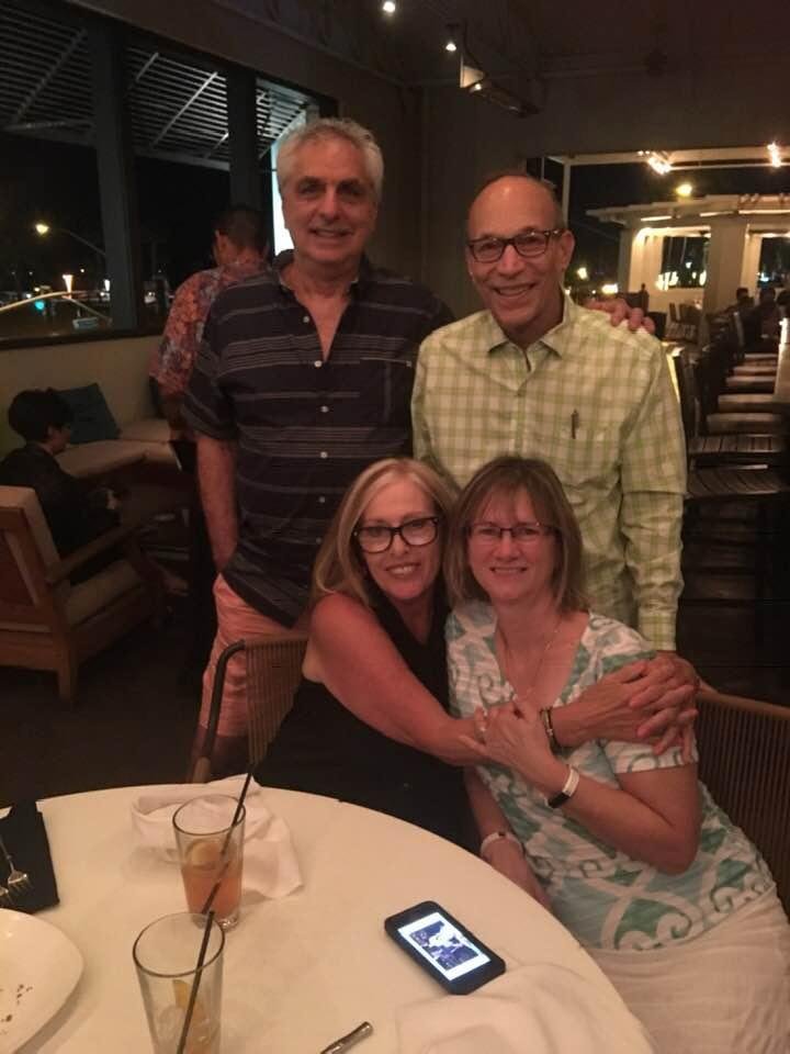 Mia’s grandparents night out with Linda, Tony, and
Sharlene.