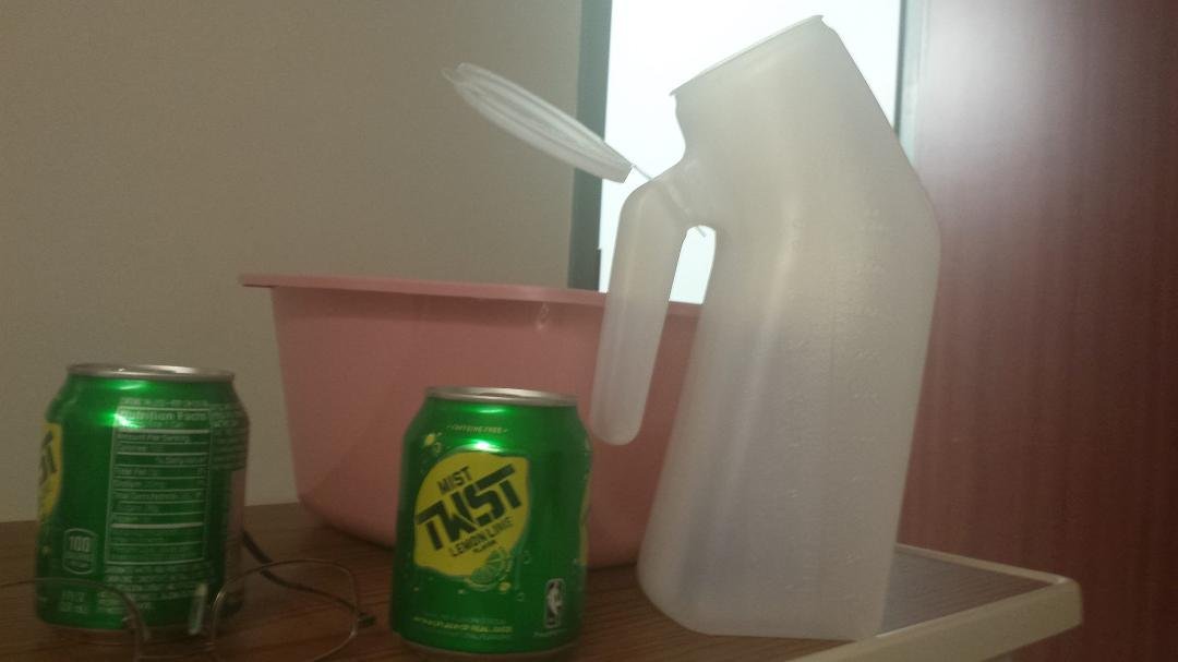 Awesome puke pot ,awesome flower vase and midget cans of Sierra mist. Can't expect much more then this
@riversidehospitalkankakee.