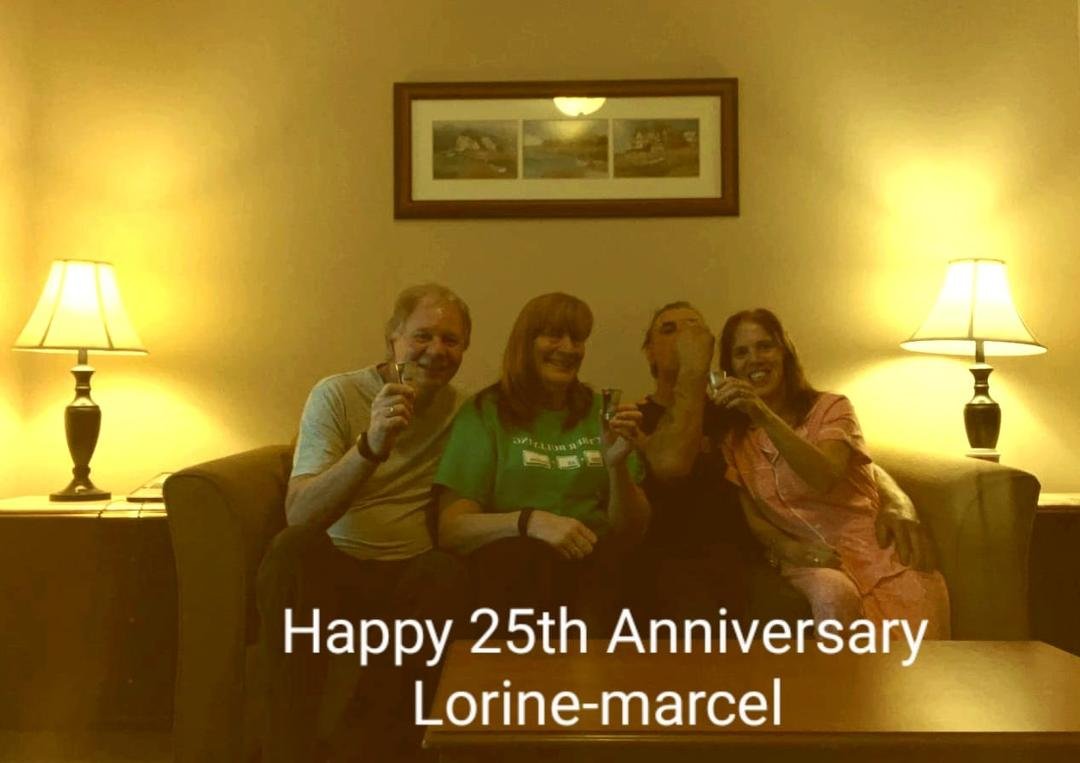With fantastic friends celebrating their 25th Anniversary in Dartmouth. Happy Anniversary Lorine-marcel Gaigneur
