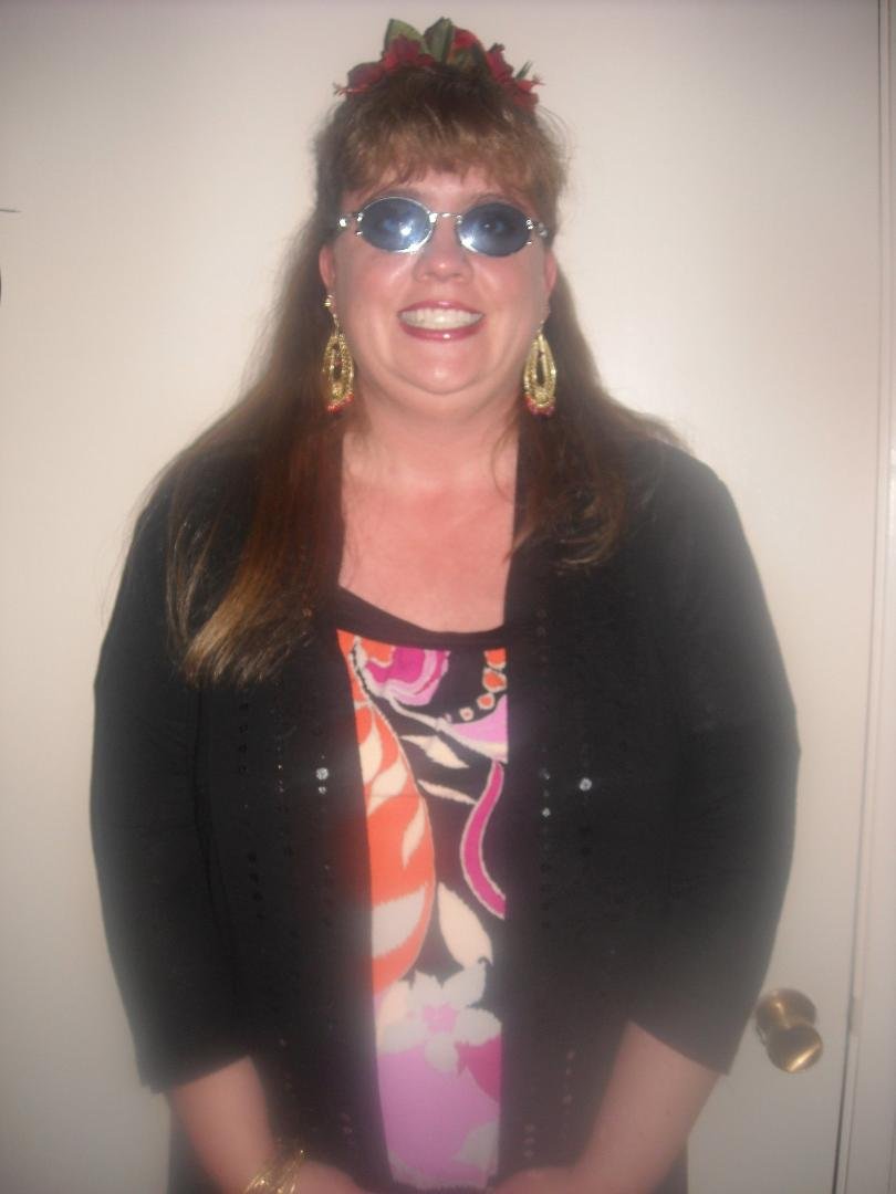 at a disco party
