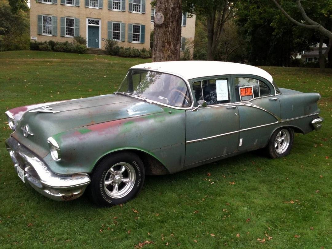 Sample of my 1956 Oldsmobile 88 with 4 doors bought in 1964.