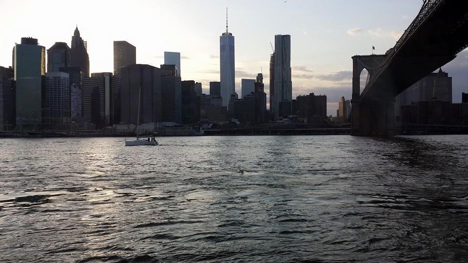 Sunset over Manhattan.