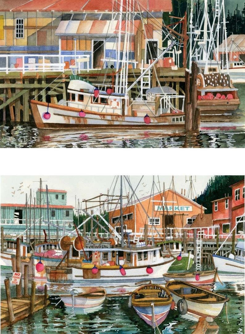 A couple of paintings I did over the past week....