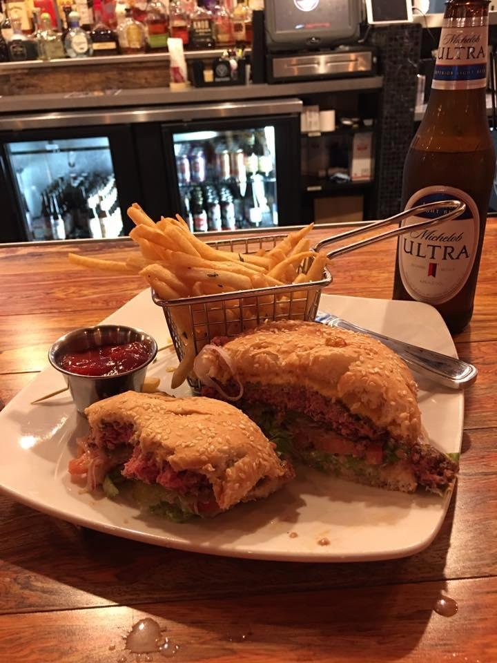 Awesome burger and beer