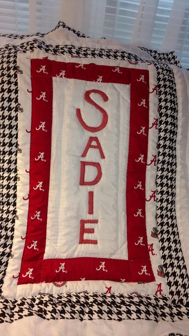 At least Sadie has her own quilt