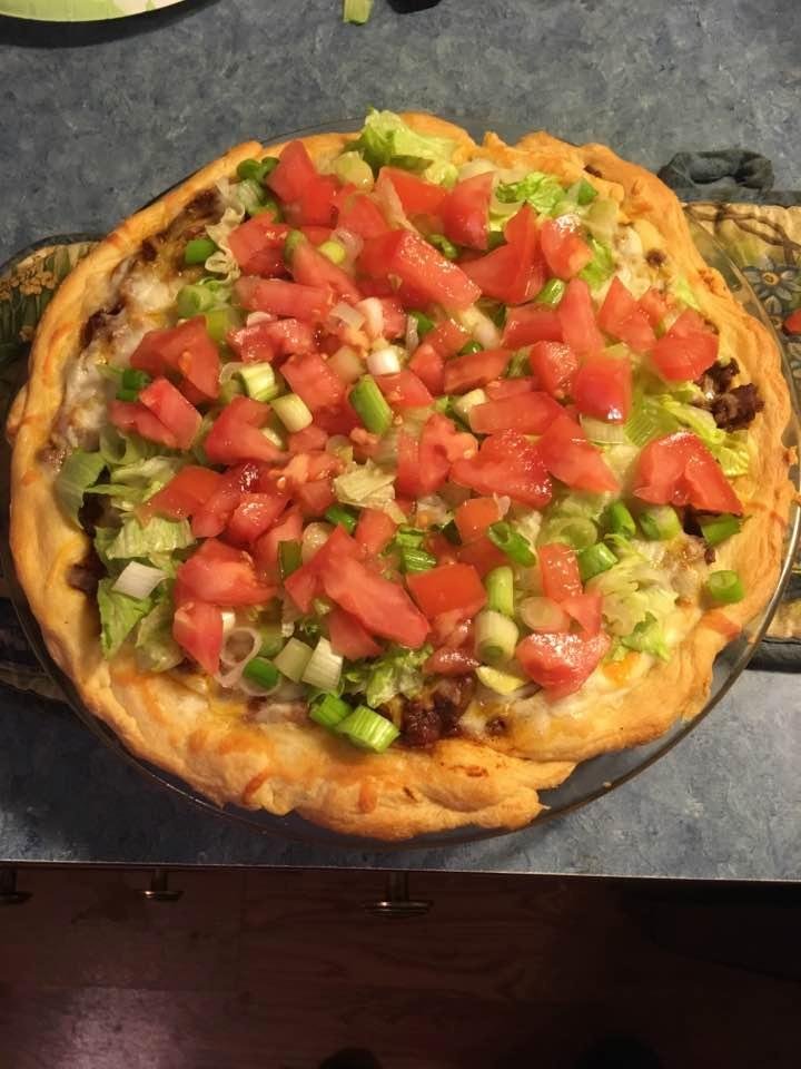Home made taco pie Hell Ya