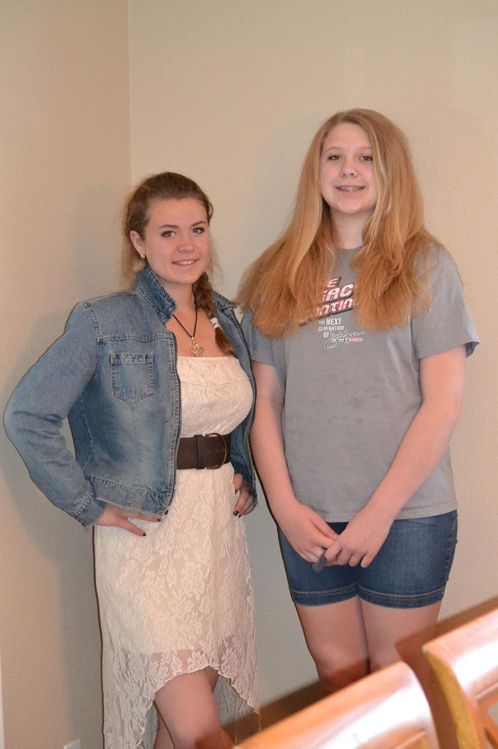 Another picture of our girls 5/29/14