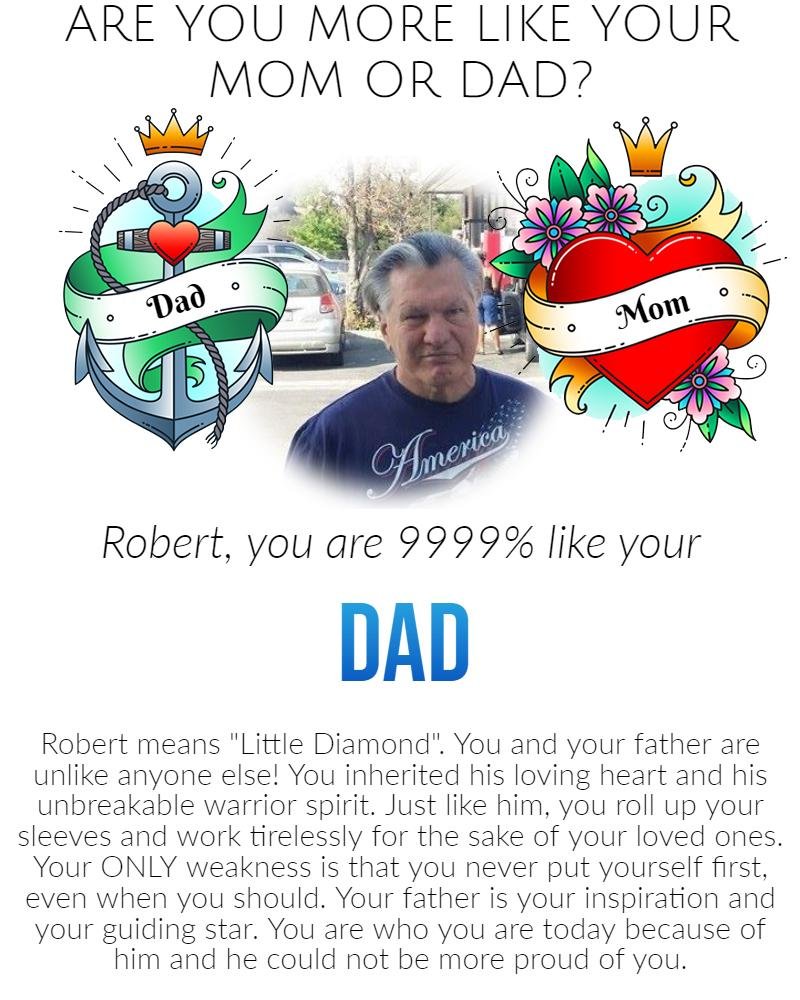 True about my Dad !
