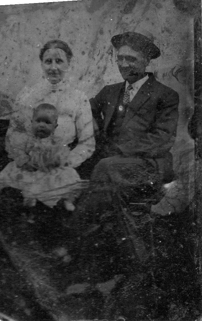 This is very, very old, it's actually tin, it's my great grandmother and great grandfather great, great and great great great for some of us and that's grandma Slack.