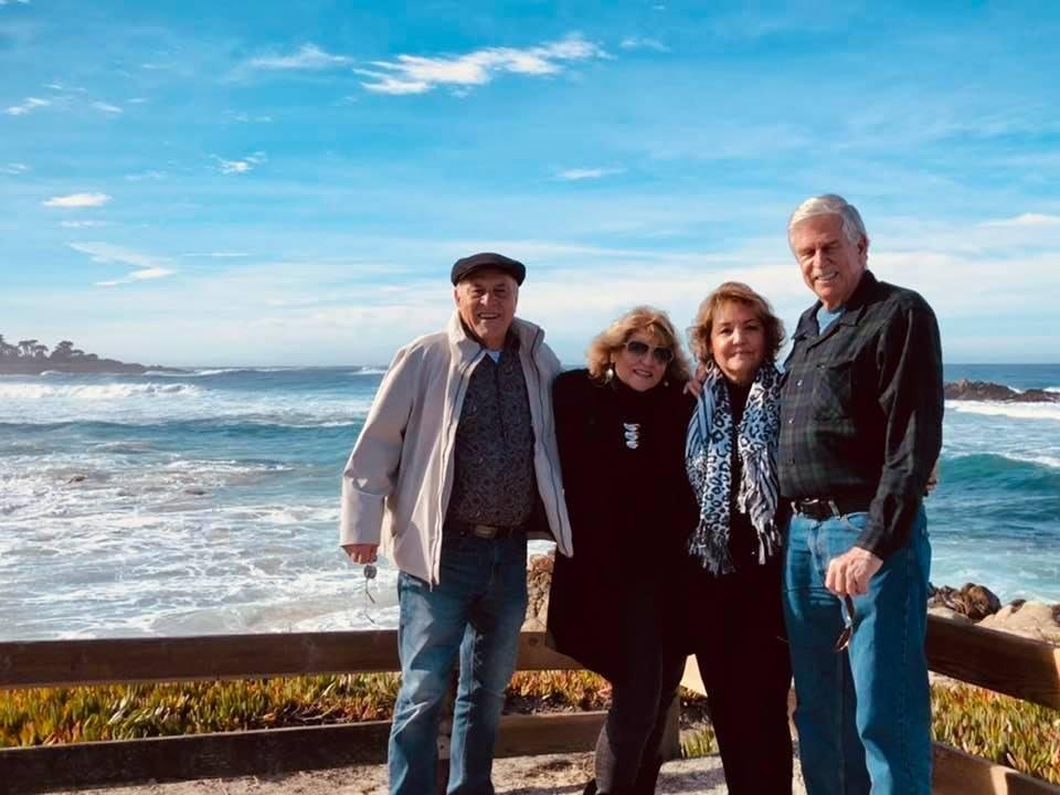 Two Geezers & a couple of Chicks at Pebble Beach.