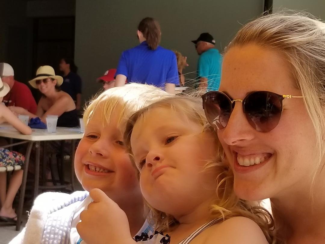 Grandkids and my daughter Calee Yoe