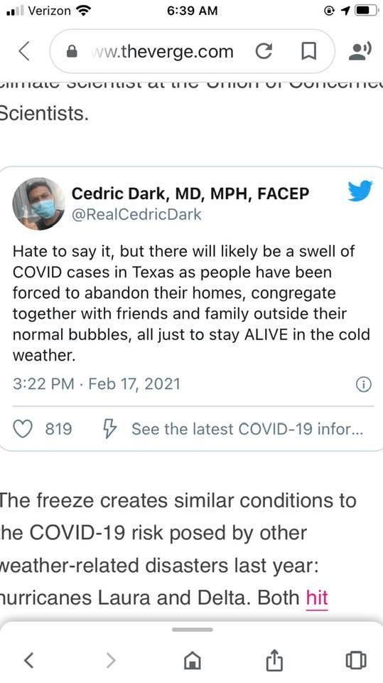 As the recovery begins, be aware and stay safe our Texas friends! Please read the article below: