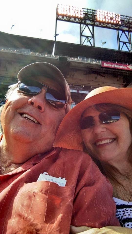 At the yard with the squeeze and Gina and Pam Thistle